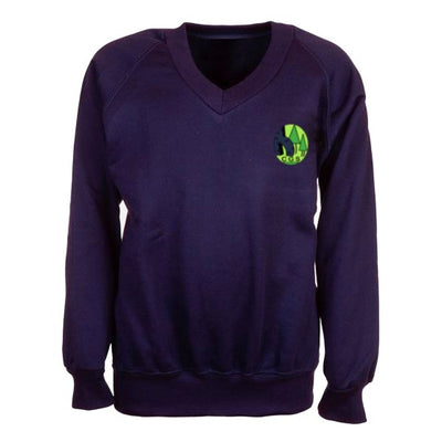 Sweatshirt V-Neck Cricket Green