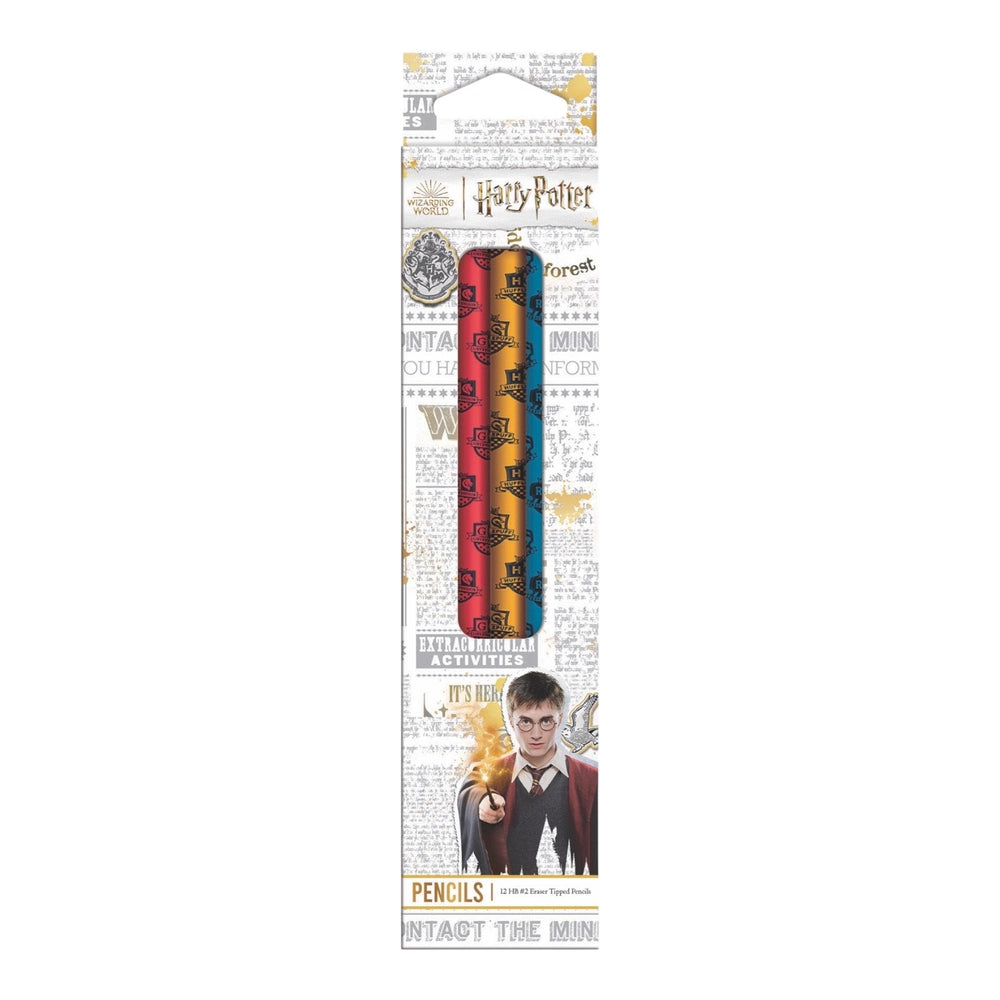 Helix Harry Potter HB Pencils x12 Hogwarts Houses