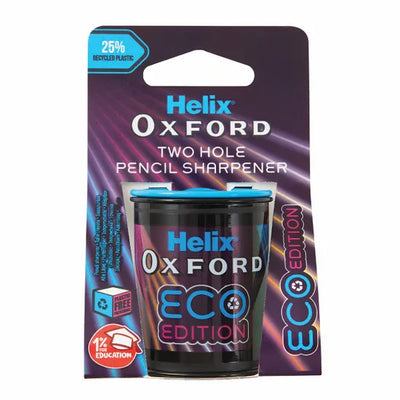 Helix Oxford Two Hole Pencil Sharpener Eco Edition - Matrix