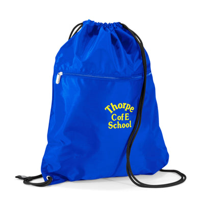 Drawstring Bag with Zip Thorpe C of E
