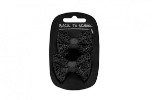Lacy Bow Hair Clips