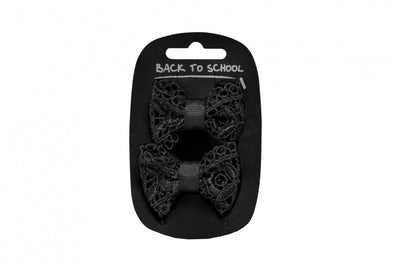 Lacy Bow Hair Clips