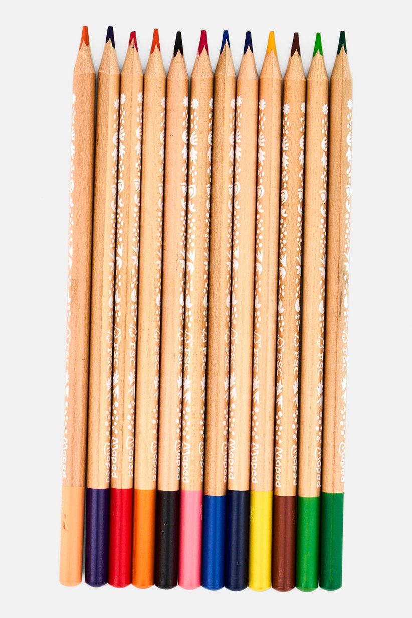 Maped Smiling Planet Wood Coloured Pencils x12