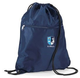 Drawstring bag with a Zip St Mary's Catholic Federation