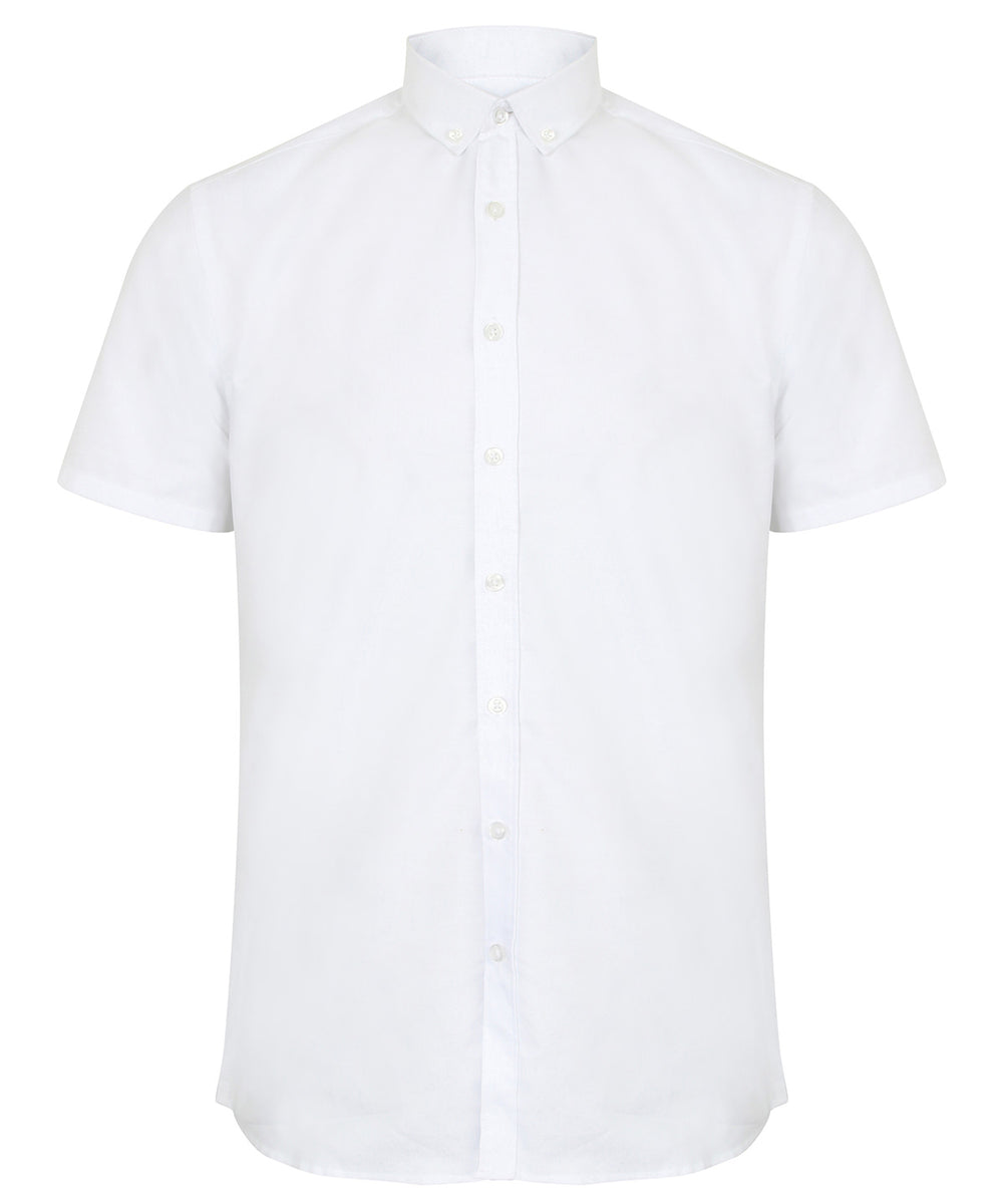 Modern short sleeve Oxford shirt