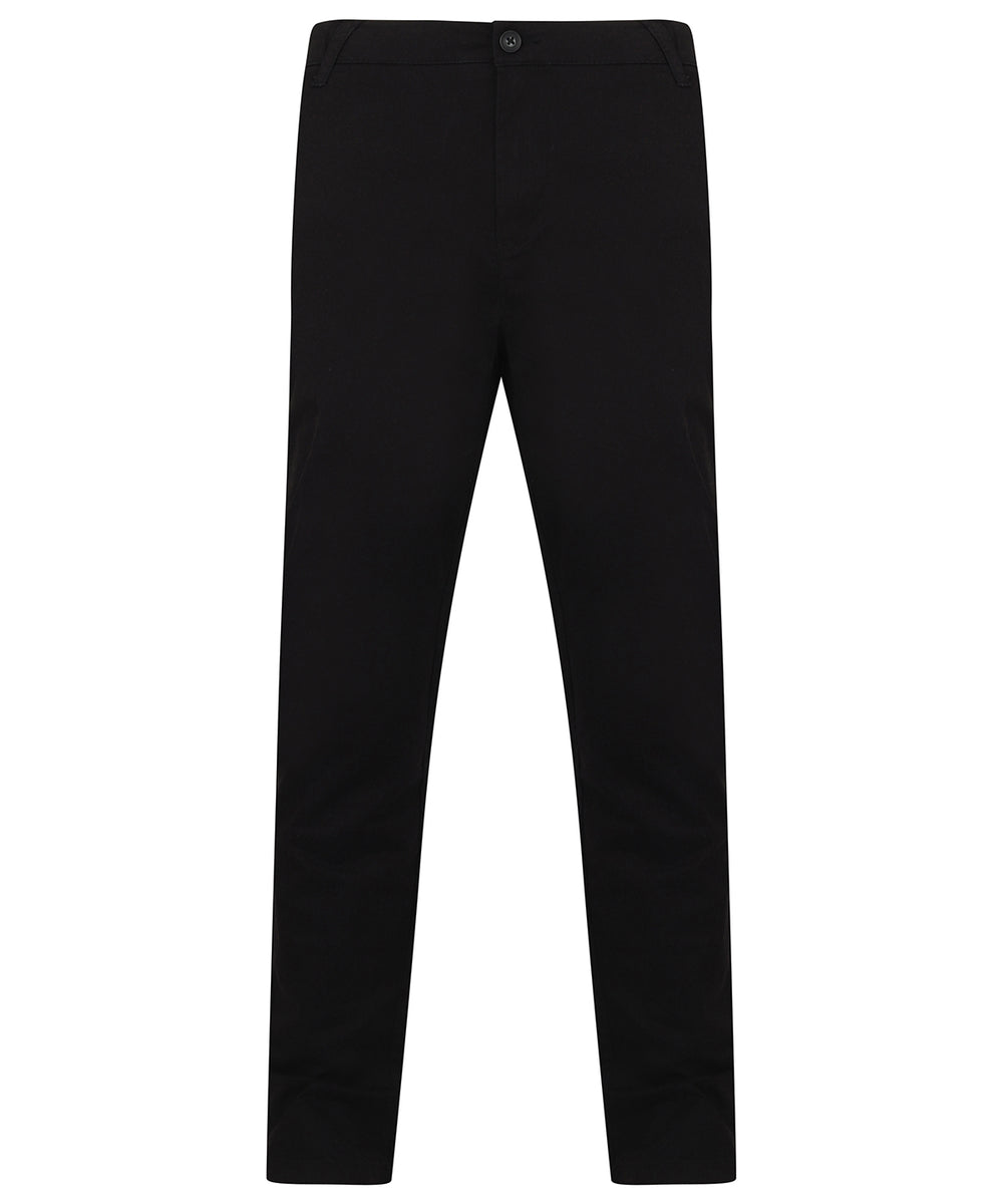 Stretch chinos with flex waistband 