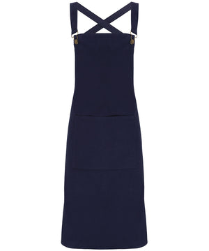Cross back 'barista' bib apron