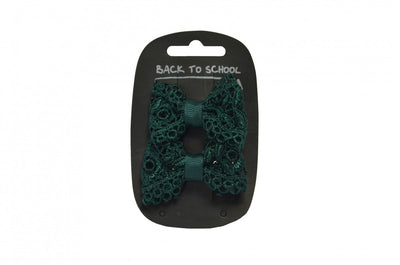 Lacy Bow Hair Clips