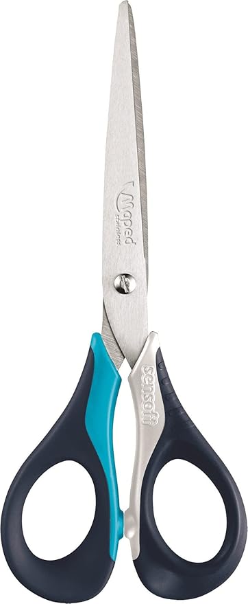 Maped Sensoft Scissors – 16 cm Blue/Black