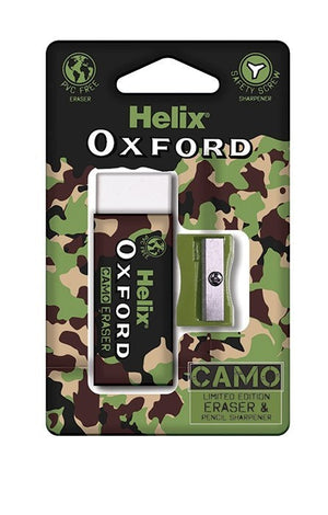 Oxford Camo Eraser & Pencil Sharpener