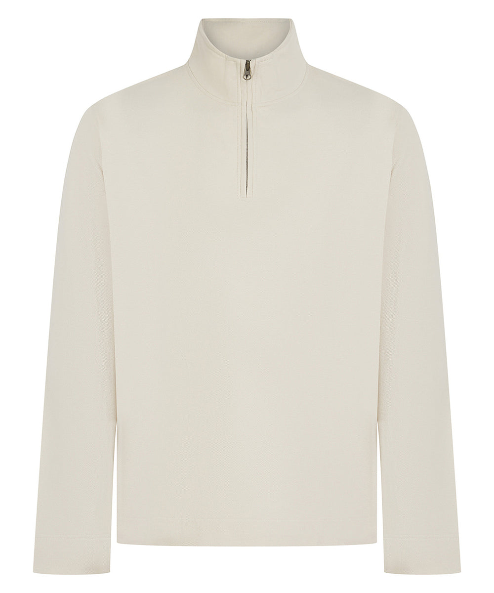 Premium piqué 1/4-zip top