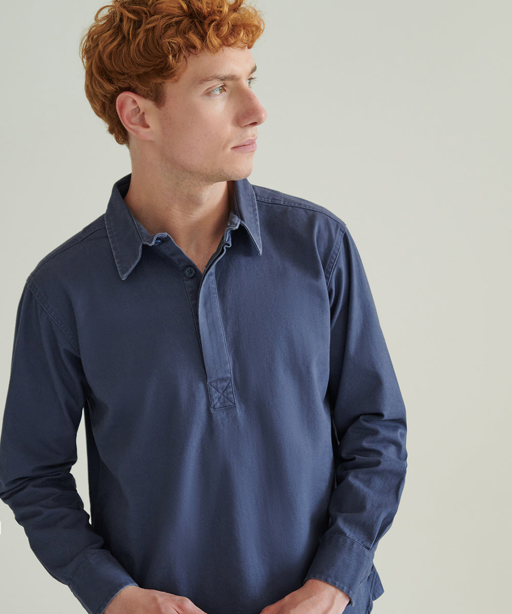 Pullover drill shirt