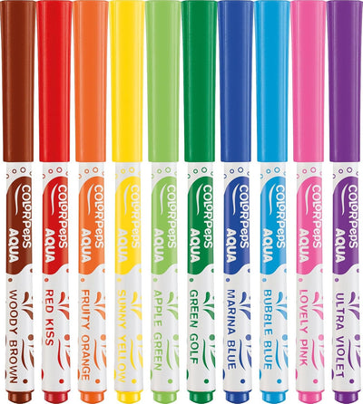 Maped Aqua Colouring Felt‑Tip Pens – Pack of 10