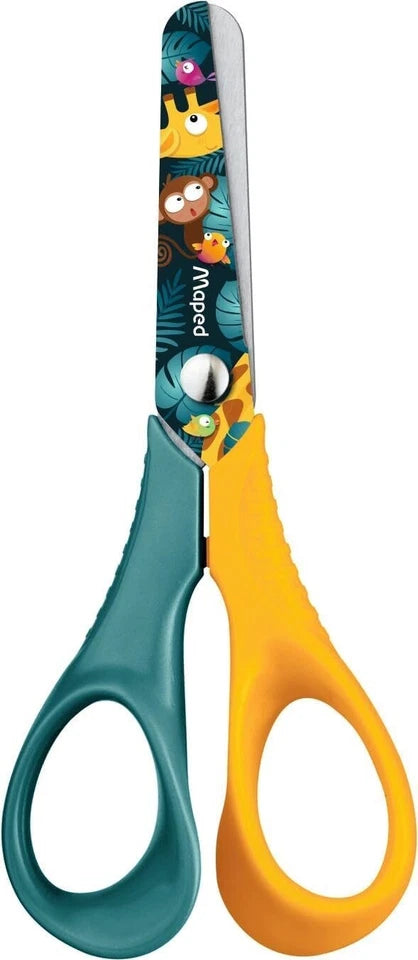 Maped Jungle Fever Scissors – 12cm Soft‑Grip (Ages 3+)