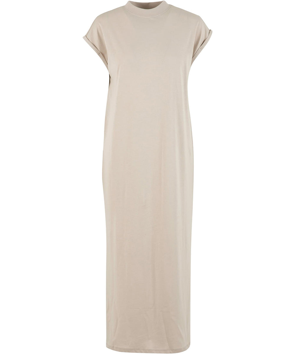 Women’s long extended shoulder dress