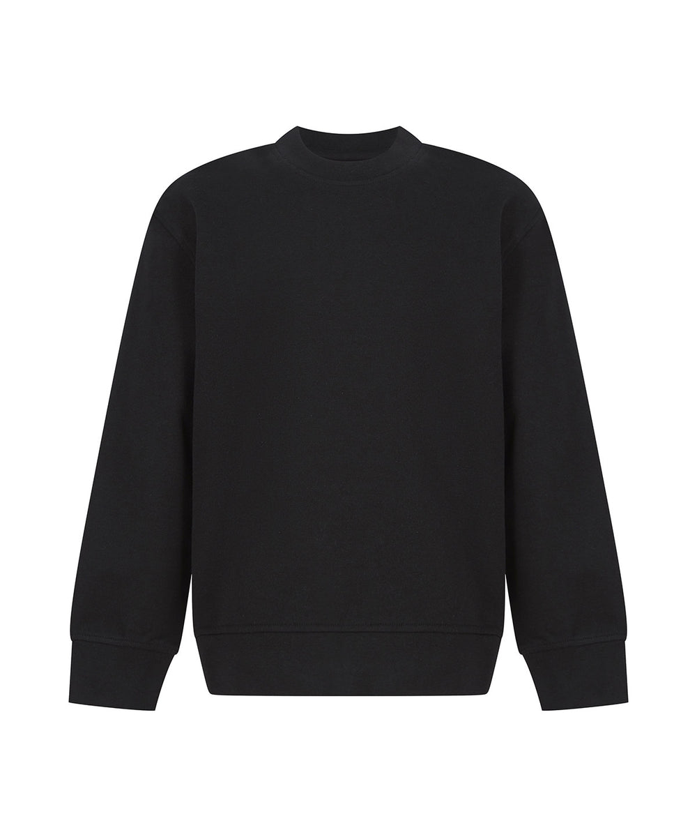 Kids sustainable fashion curved hem sweatshirt