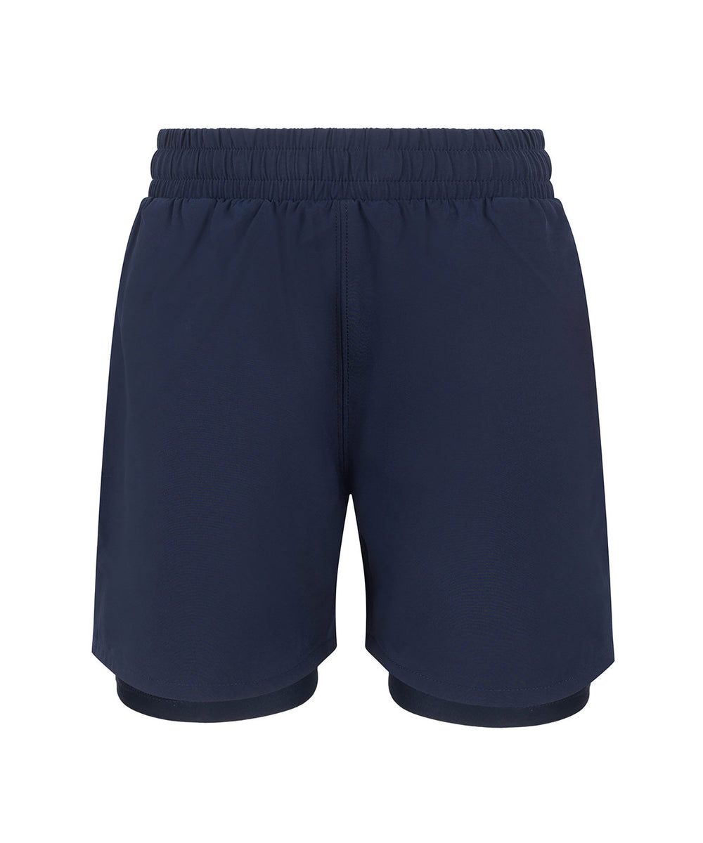 Kids double-layer sports shorts