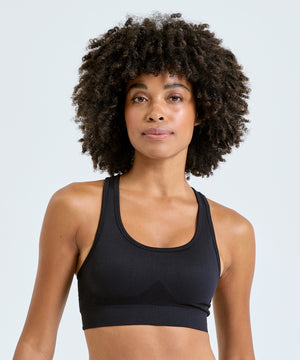 Tridri® seamless 3D fit" multi-sport sculpt solid colour bra"