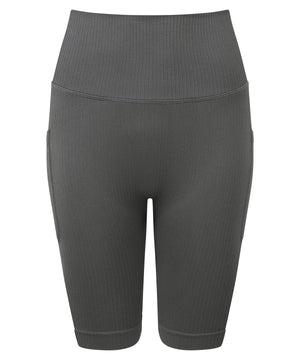 Women's TriDri® ribbed seamless 3D fit" cycle shorts"