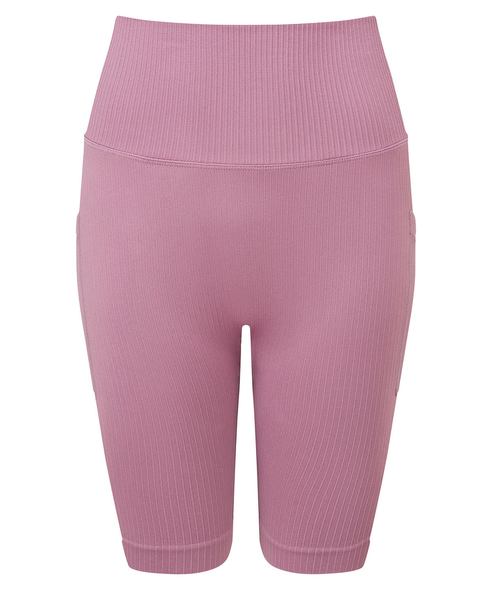Women's TriDri® ribbed seamless 3D fit" cycle shorts"