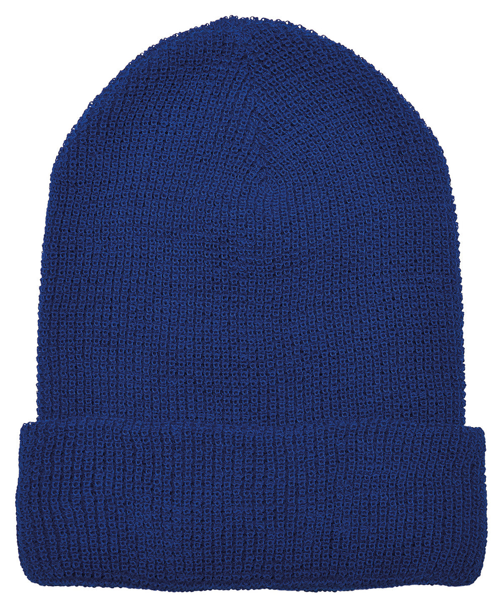 Recycled yarn waffle knit beanie (1505RY)