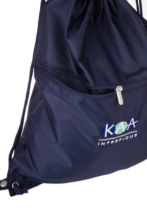 Drawstring Bag with Zip Kensington Aldridge Academy Senior