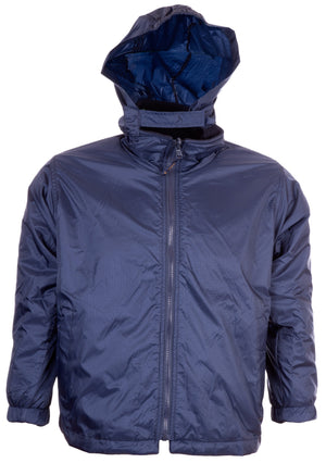 Reversible Fleece Jacket Premium - Navy - Hood
