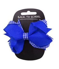 Gingham Style Hair Bow