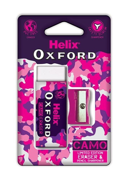 Oxford Camo Eraser & Pencil Sharpener