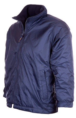 Reversible Fleece Jacket Premium - Navy - Side